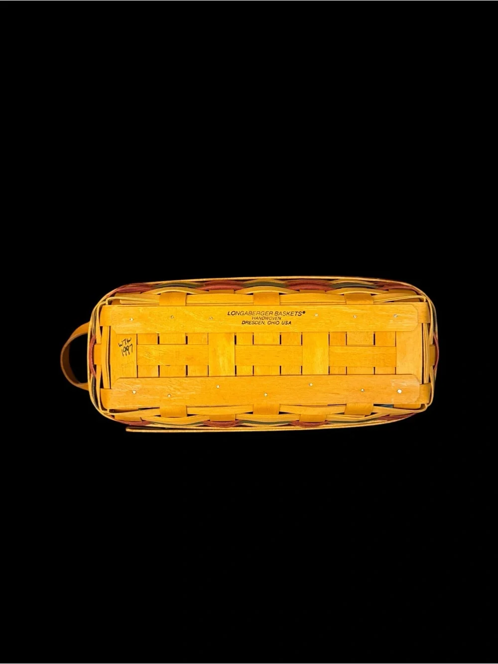 LONGABERGER FATHERS DAY Basket 1997 PERSONAL ORGANIZER- PROTECTOR/ LINER